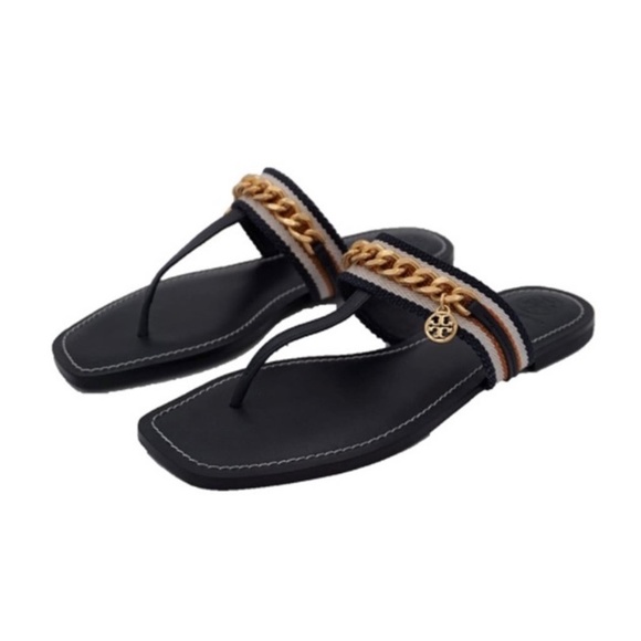 Tory Burch Shoes - NWOB Tory Burch Shoes Tory Burch Mini Benton Navy Chain Band Sandal